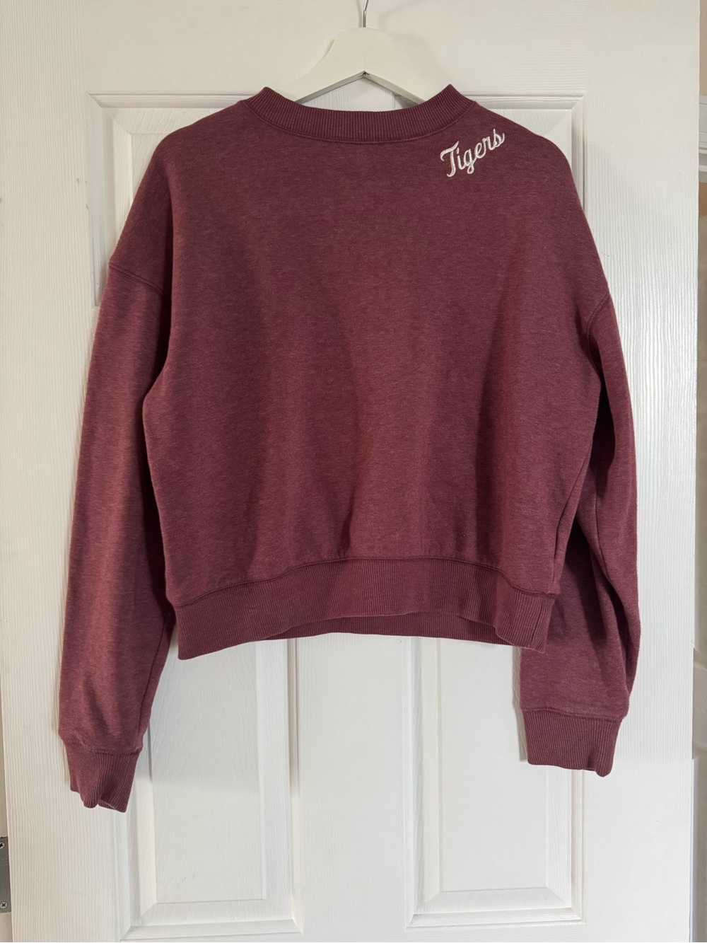 Champion Maroon 'Tigers' Crewneck Sweatshirt